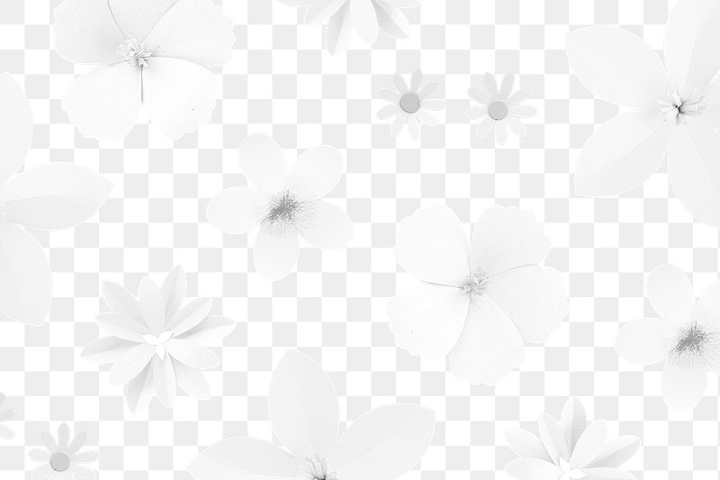 White floral background design element | Free PNG Sticker - rawpixel