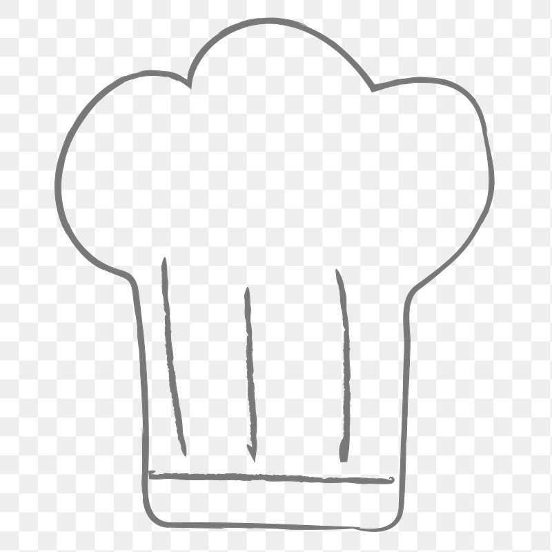 Cute doodle chef hat design | Free PNG Sticker - rawpixel