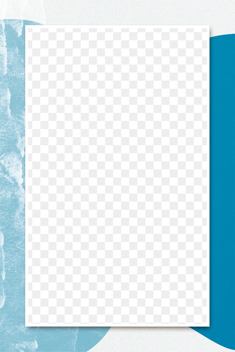 Porrait png frame bluej background | Free PNG Sticker - rawpixel