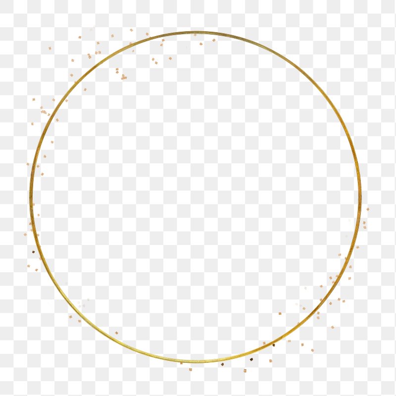 golden round frame design