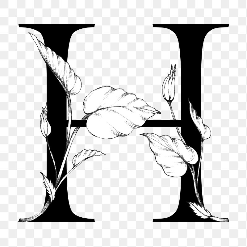 Botanical Capital Letter H Transparent PNG Images | Free Photos, PNG ...