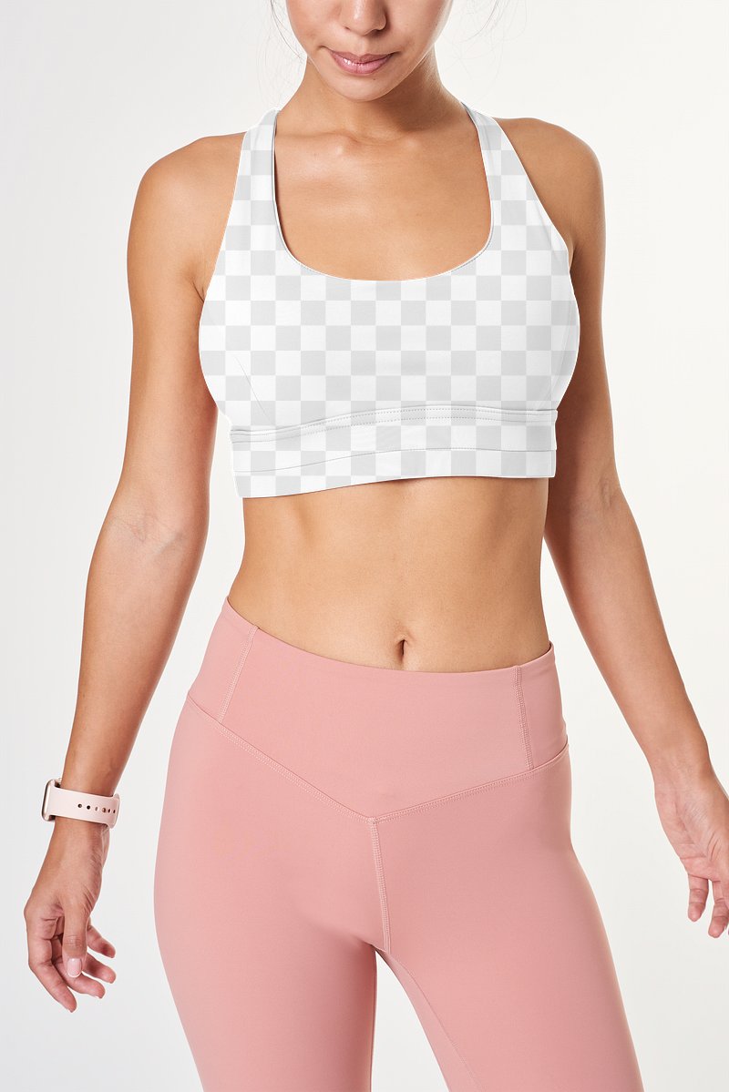 Download Png sports bra mockup for women