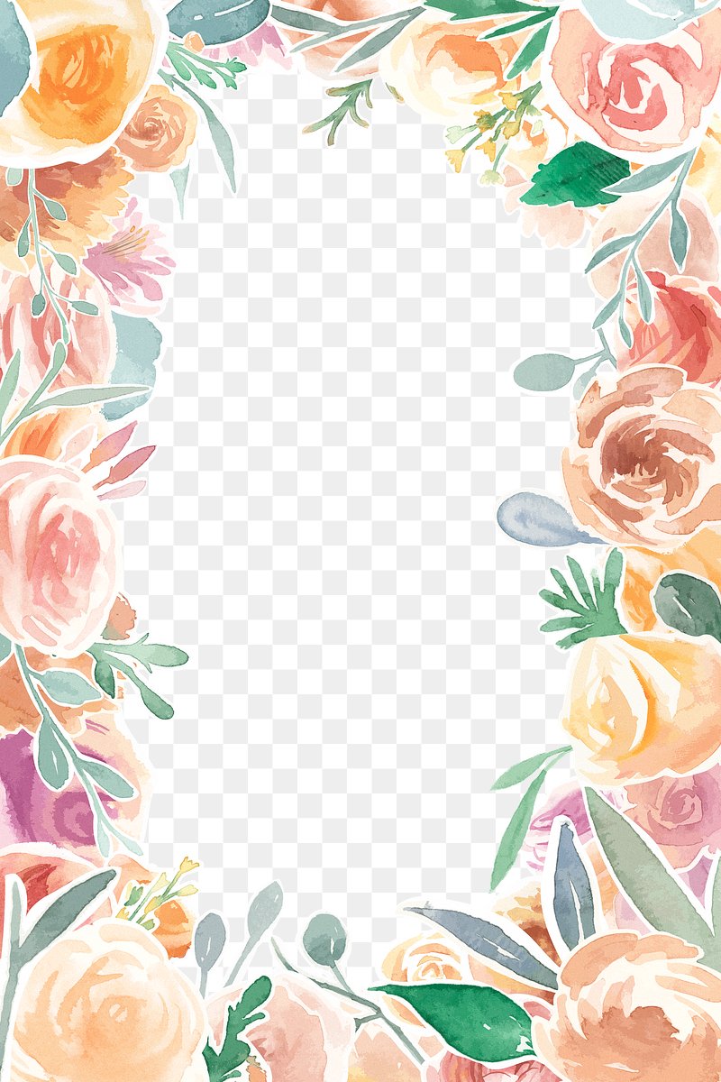 Flower frame png sticker, transparent | Free PNG - rawpixel