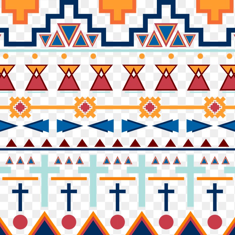 Tribal pattern png, transparent background