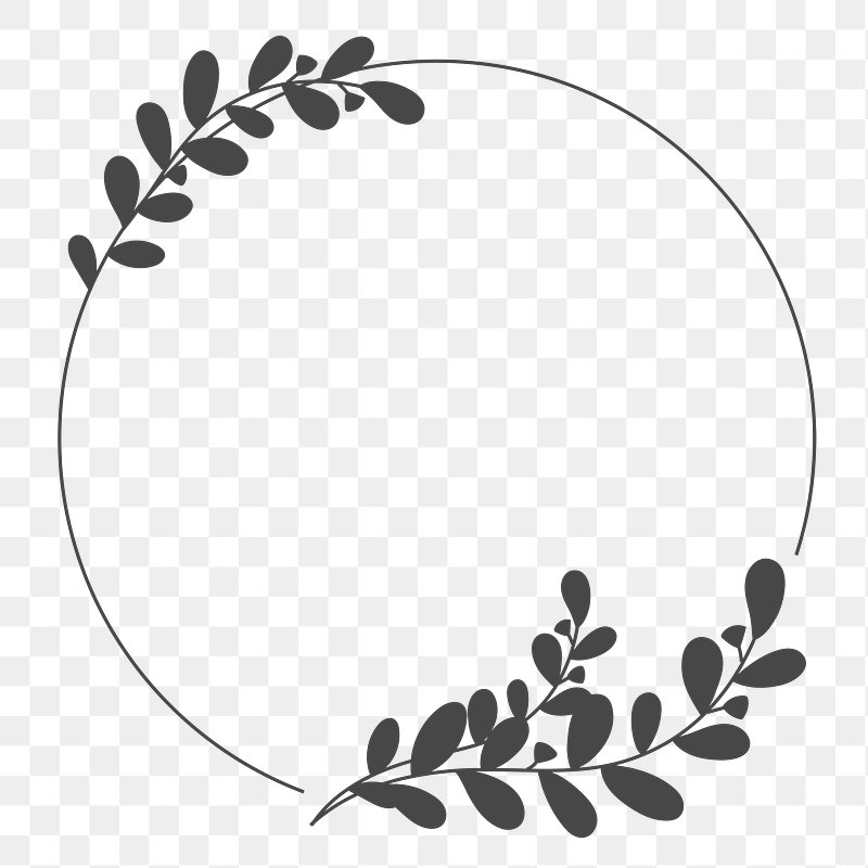 circle clipart black and white