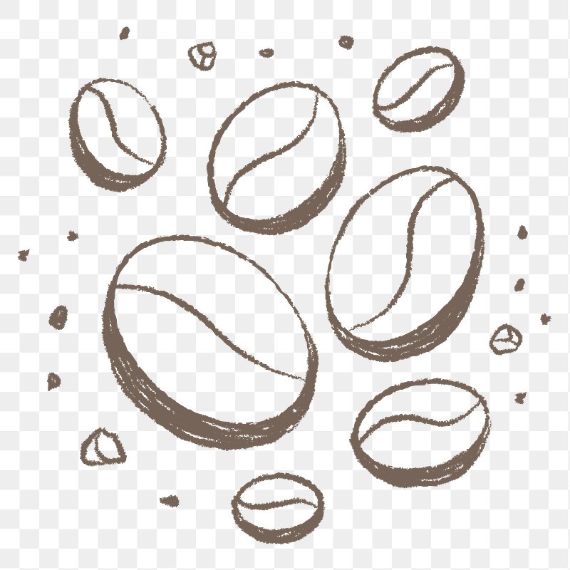 coffee bean outline