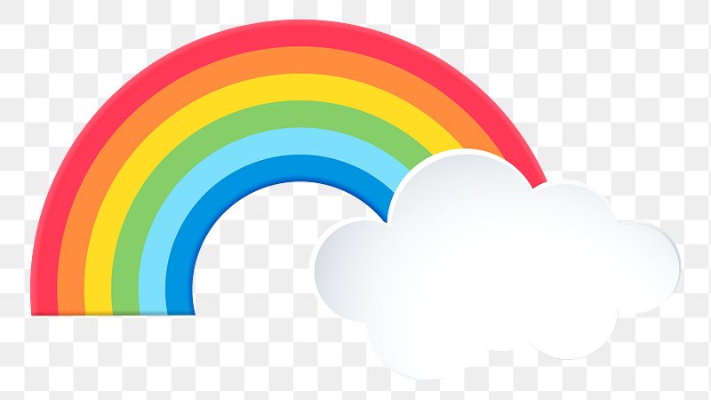 colorful cloud clipart