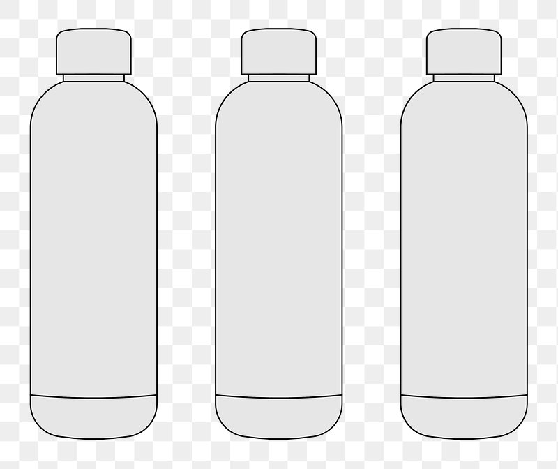 water bottle outline
