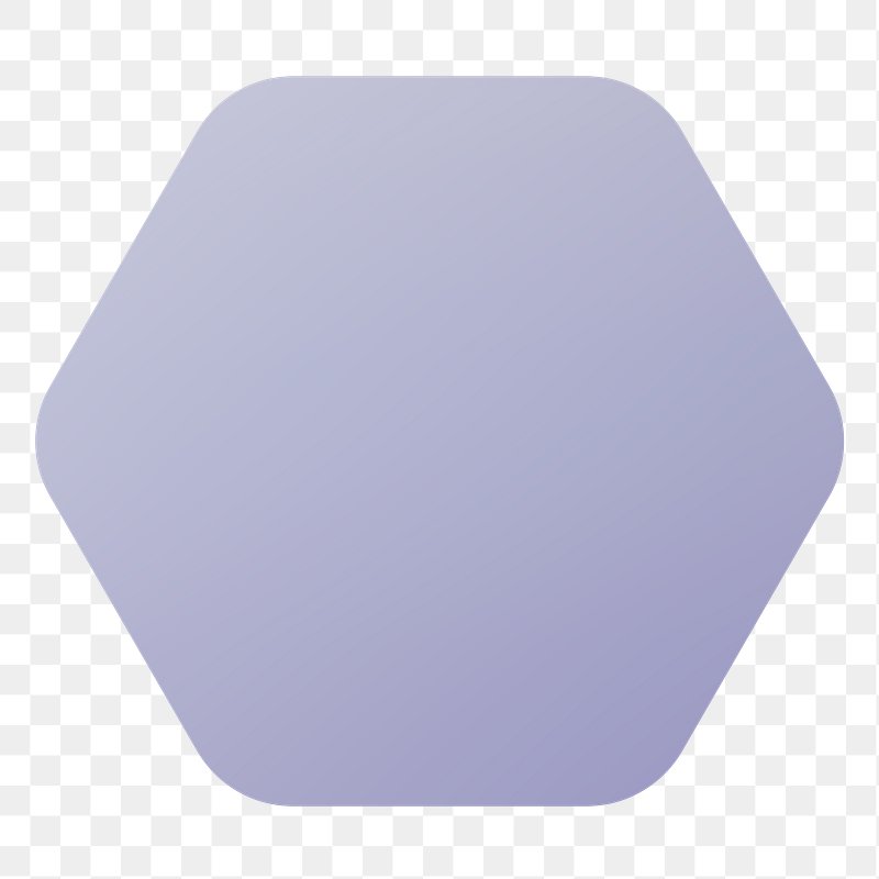 rounded hexagon png