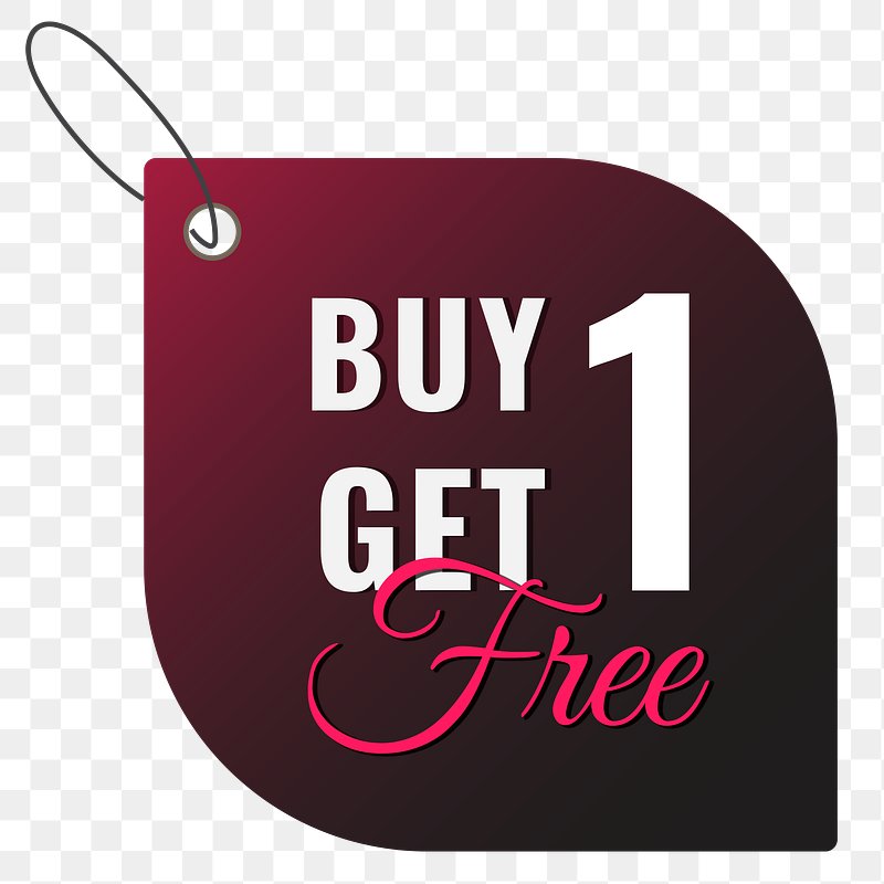 buy 1 get 1 free png clipart