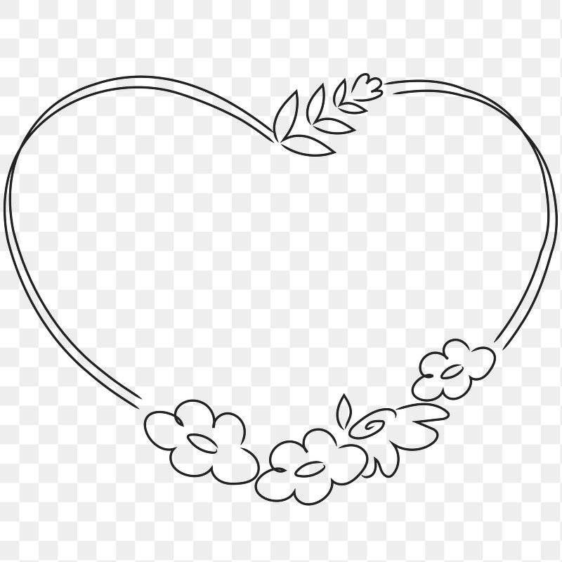 Doodle Heart Frame Transparent Png Free Png Sticker Rawpixel