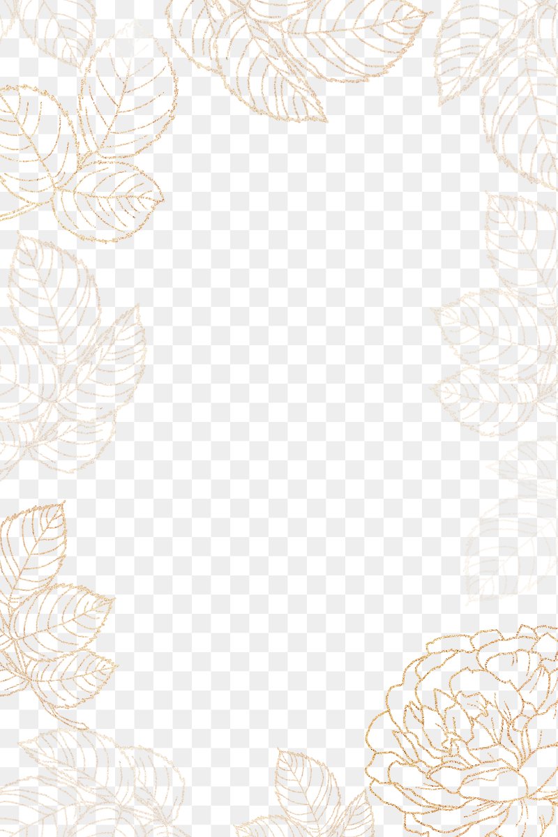 white and gold floral background