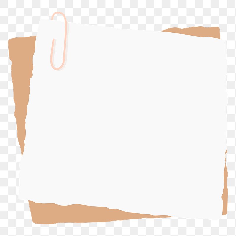 Blank Square Notepaper Png 