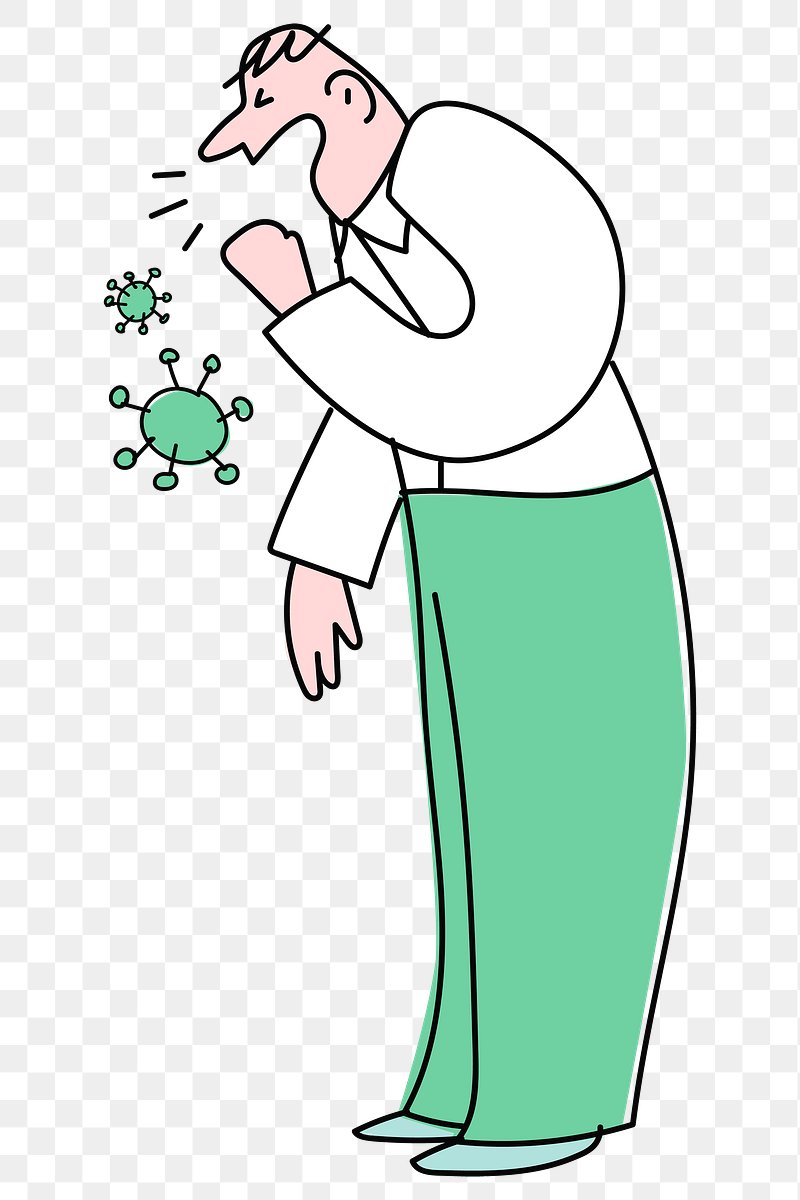 Coughing man character transparent png Coughing man character transparent png