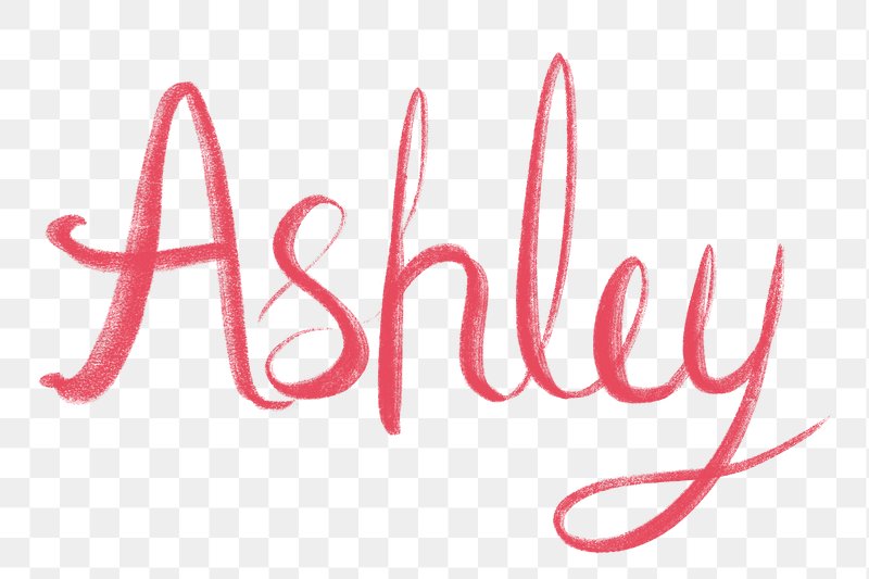 Ashley Typography PNG Images | Free Photos, PNG Stickers, Wallpapers