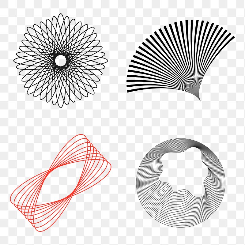 Geometric shapes set png | Free stock illustration | High Resolution