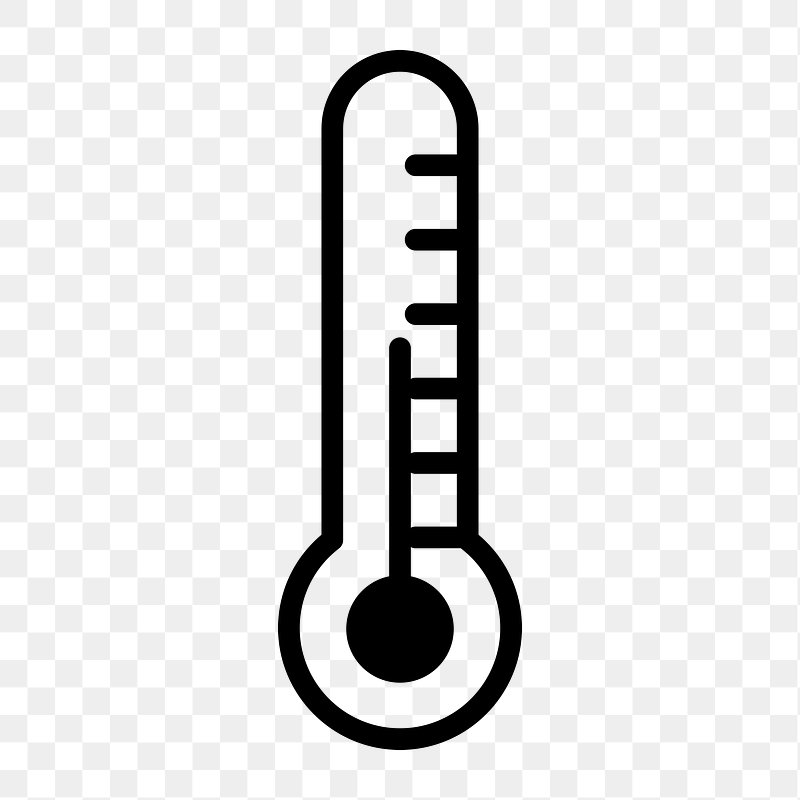 thermometer clip art black and white