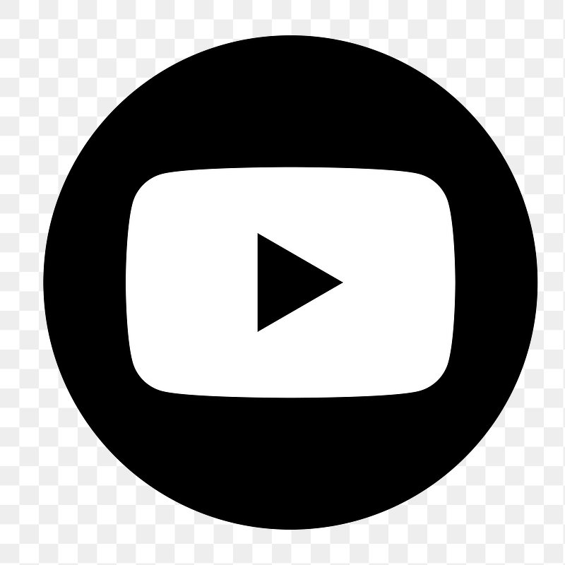 white youtube logo