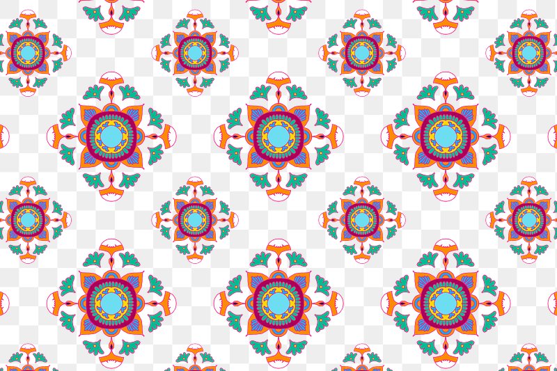 Indian Rangoli Mandala Png Pattern Transparent Background Free Transparent Png 2658342