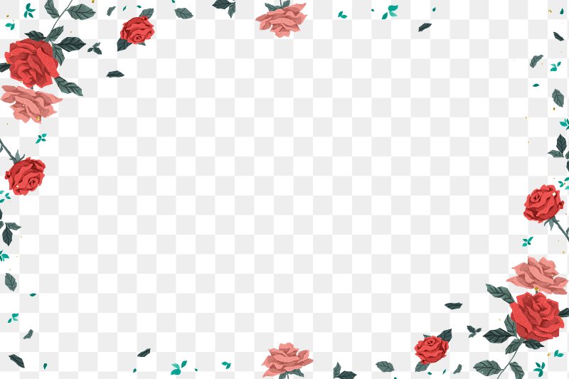 Pink Valentine'S Roses Border Png | Free Png - Rawpixel