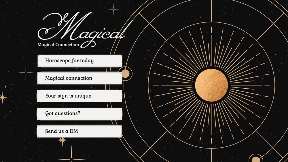 Horoscope blog banner template, customizable design 