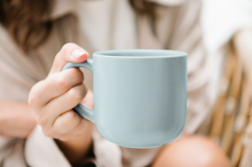 Coffee mug mockup, realistic design