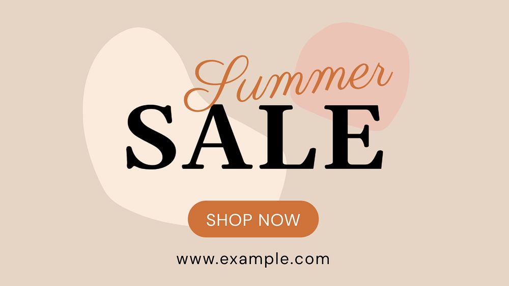 Shopping Facebook event cover template, editable text