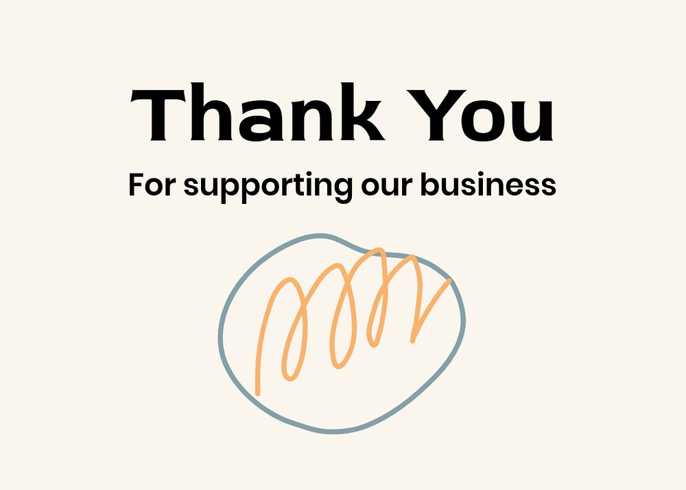 Thank you editable card template, abstract Memphis design