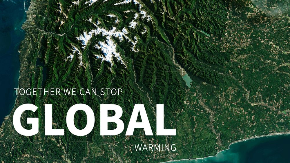 Global warming template for environment day