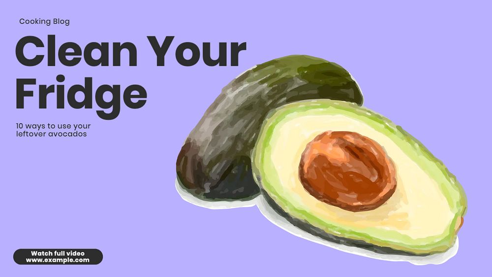 Leftover recipes blog banner template, customizable design
