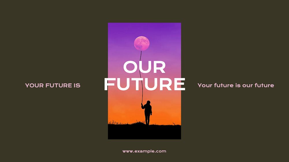 Your future blog banner template, editable text & design