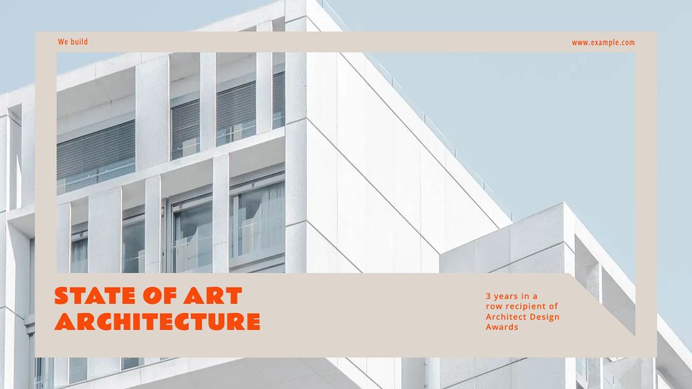 Art architecture blog banner template, editable text & design