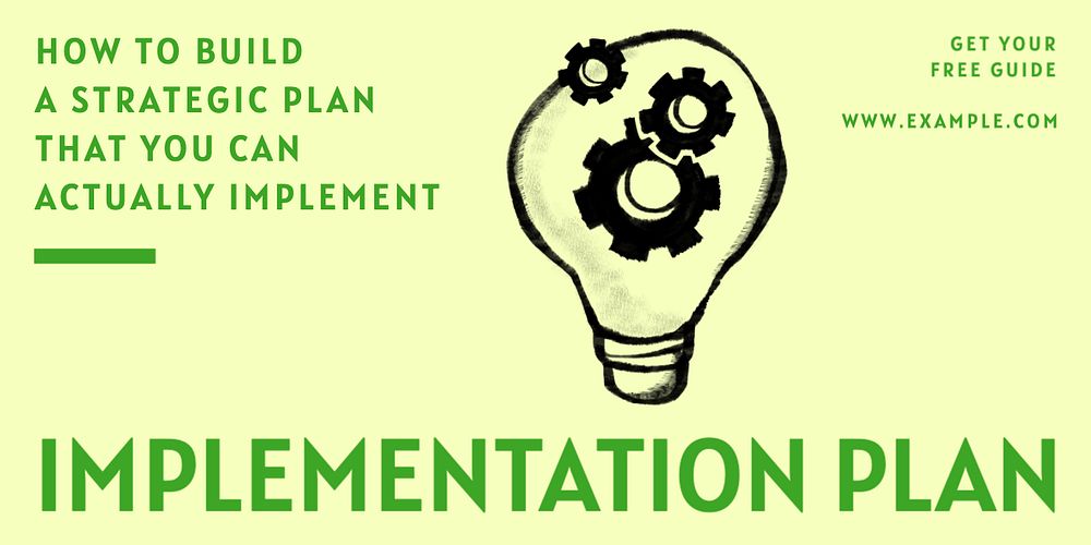 Implementation plan Twitter ad template, editable text