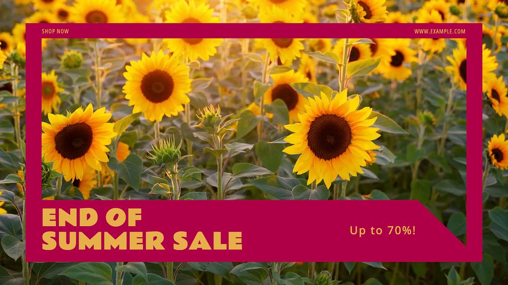 Summer sale blog banner template, editable ad