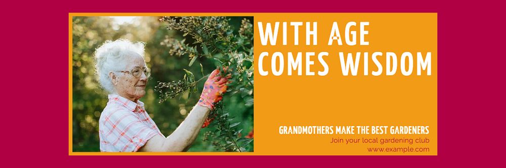 Gardening email header template, editable design
