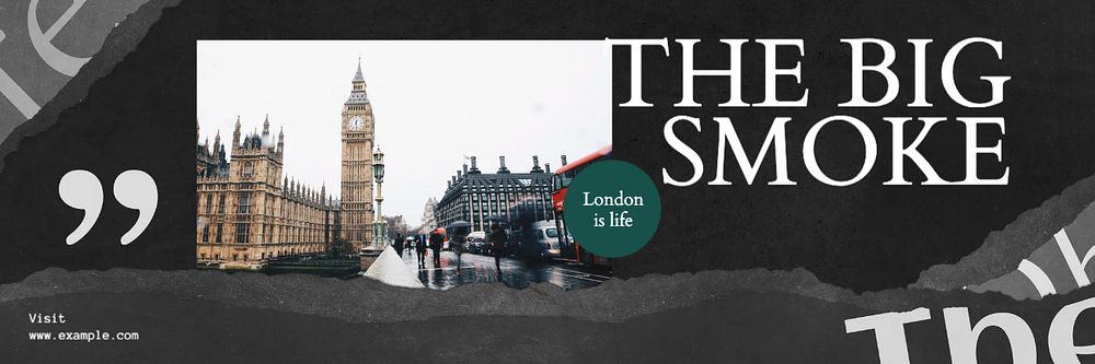 London email header template, editable design