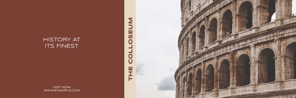 The Colosseum email header template, editable design