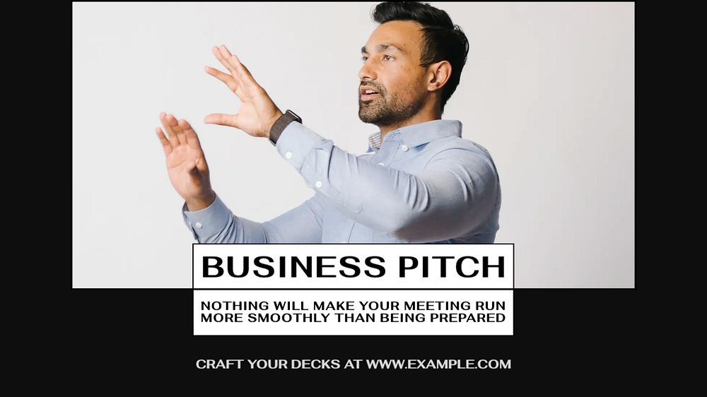 Business pitch blog banner template, editable design