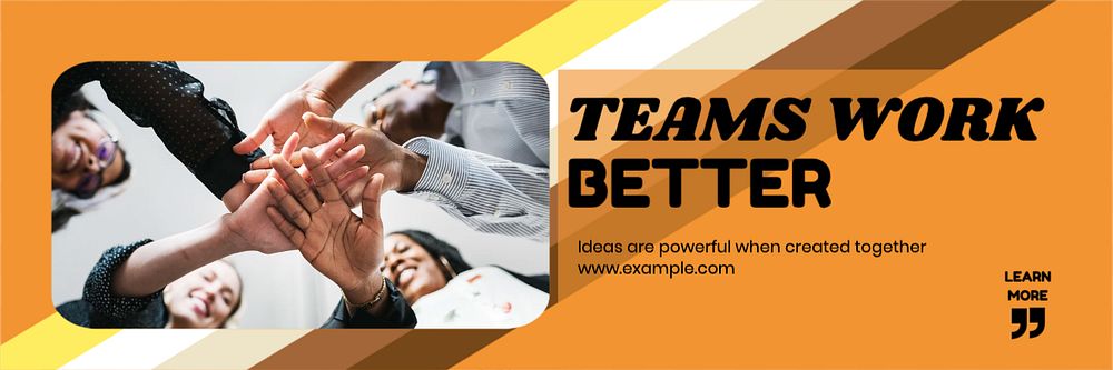 Teamwork email header template, editable design