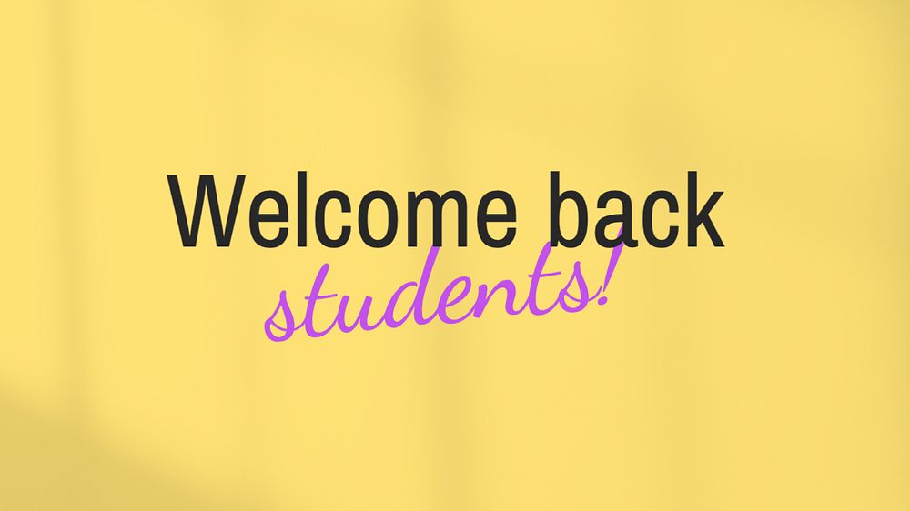 Back to school blog banner template, editable text