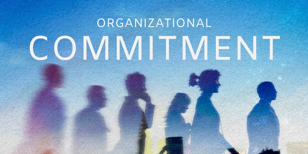 Organizational commitment, Twitter header template, editable business design