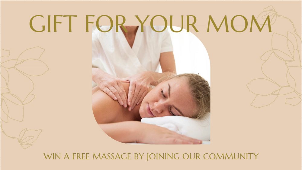 Spa package Powerpoint presentation template, editable slide