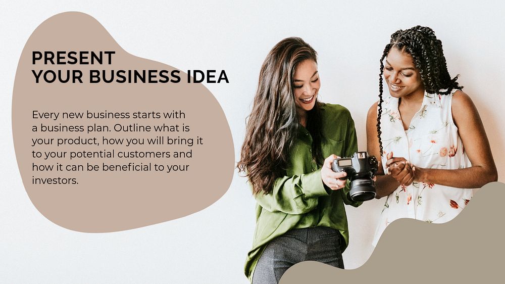 Business idea blog banner template, feminine, aesthetic editable design