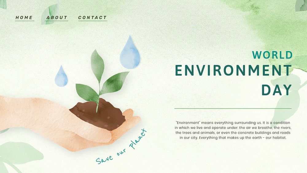 World environment day Google slides template