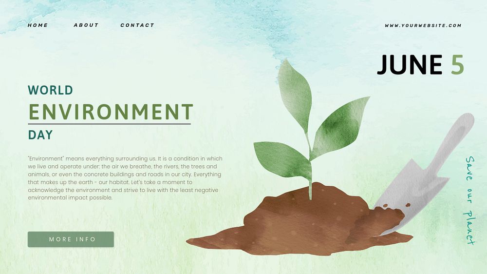 World environment day presentation template