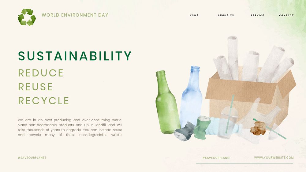 Sustainability Google slides template