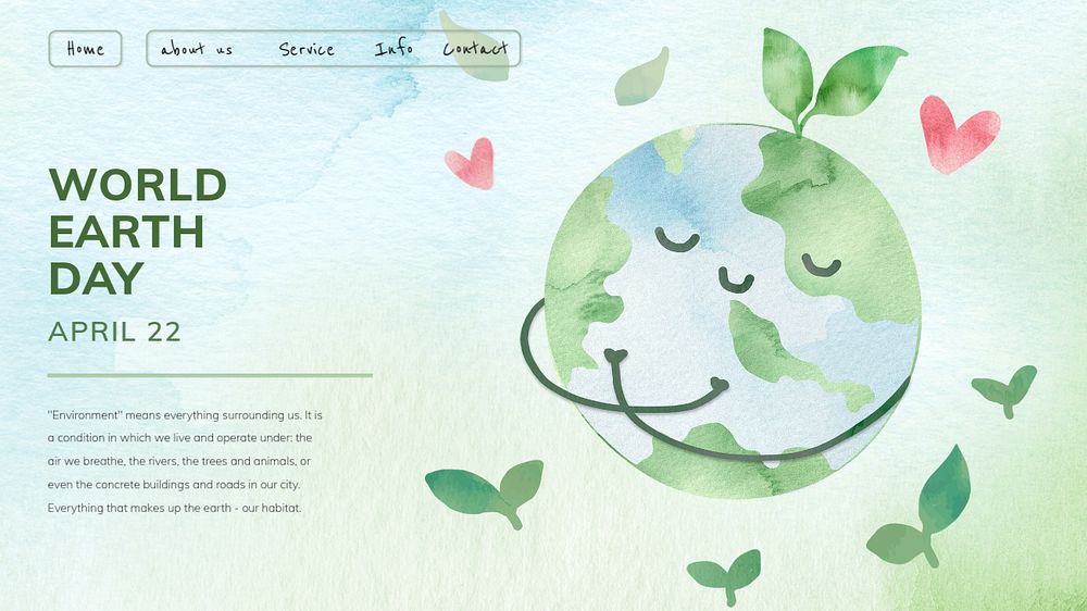 Earth day Powerpoint presentation template