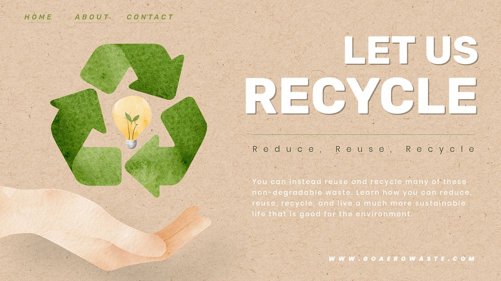 Recycle Facebook event cover template