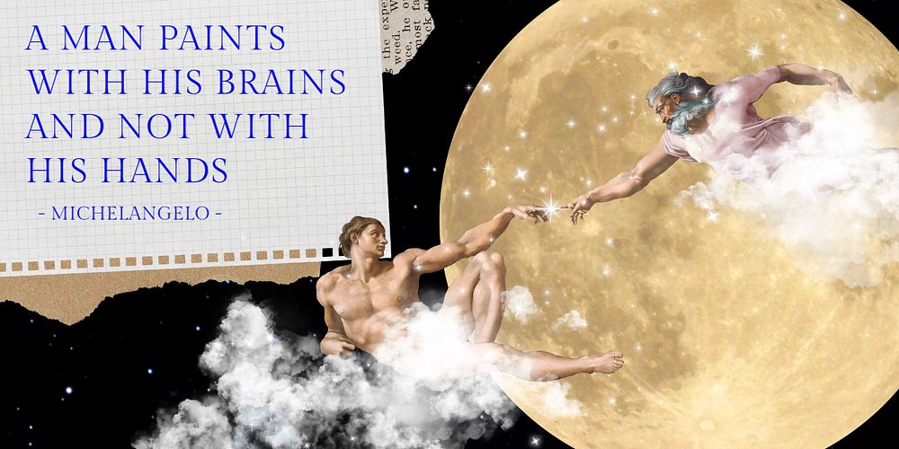 Creation of Adam Twitter post template, editable text, remixed by rawpixel