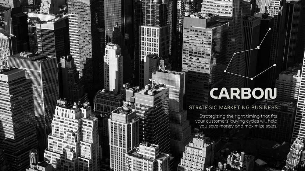 Dark architecture PowerPoint editable template, carbon business